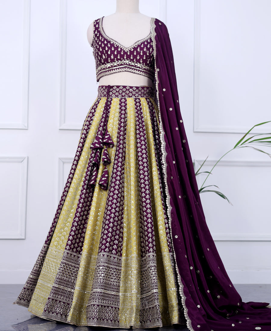 Sequins Embroidery Work Georgette Lehenga Choli