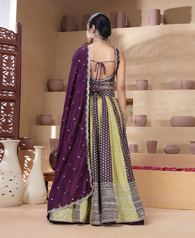 Sequins Embroidery Work Georgette Lehenga Choli