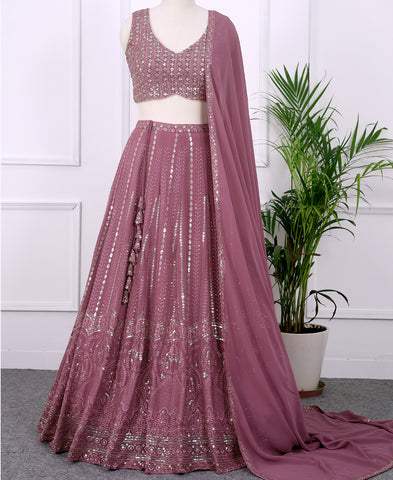 Trendy Pink Sequins Work Lehenga Choli
